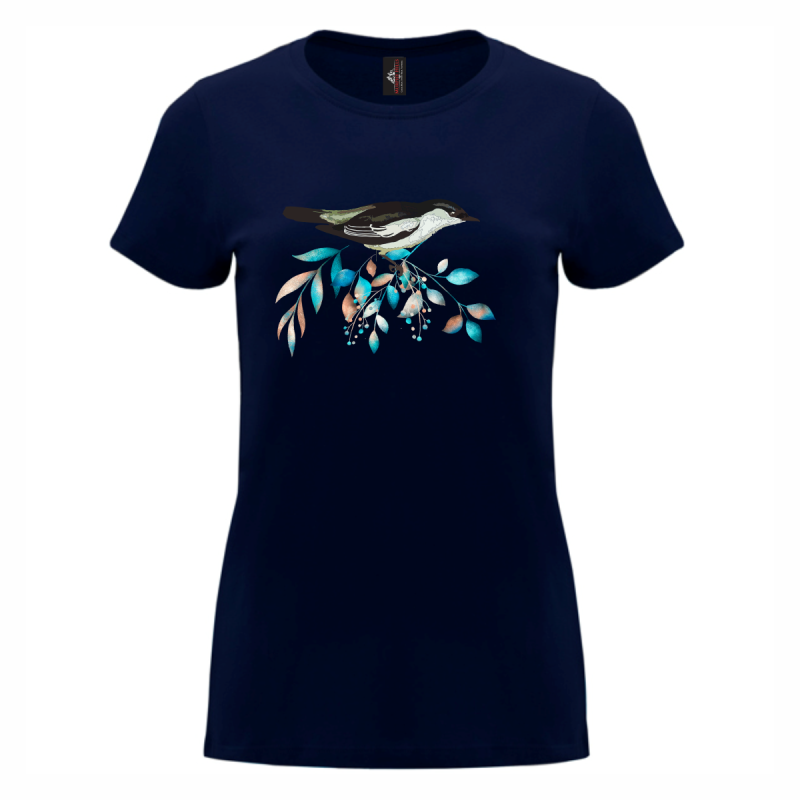 Murphy Hills Bird Tree Ladies White T-Shirts I