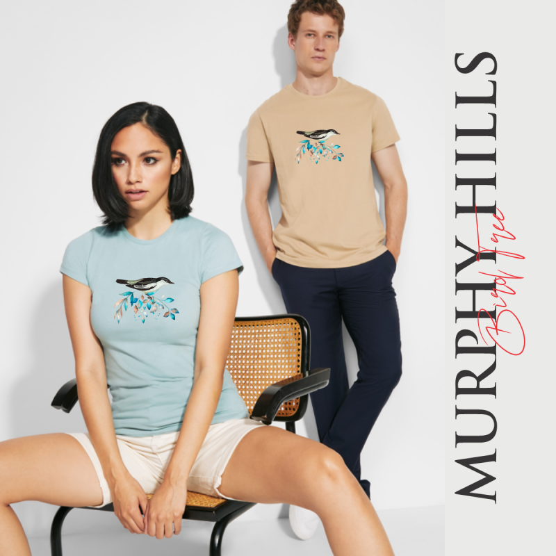 Murphy Hills Bird Tree Ladies White T-Shirts I